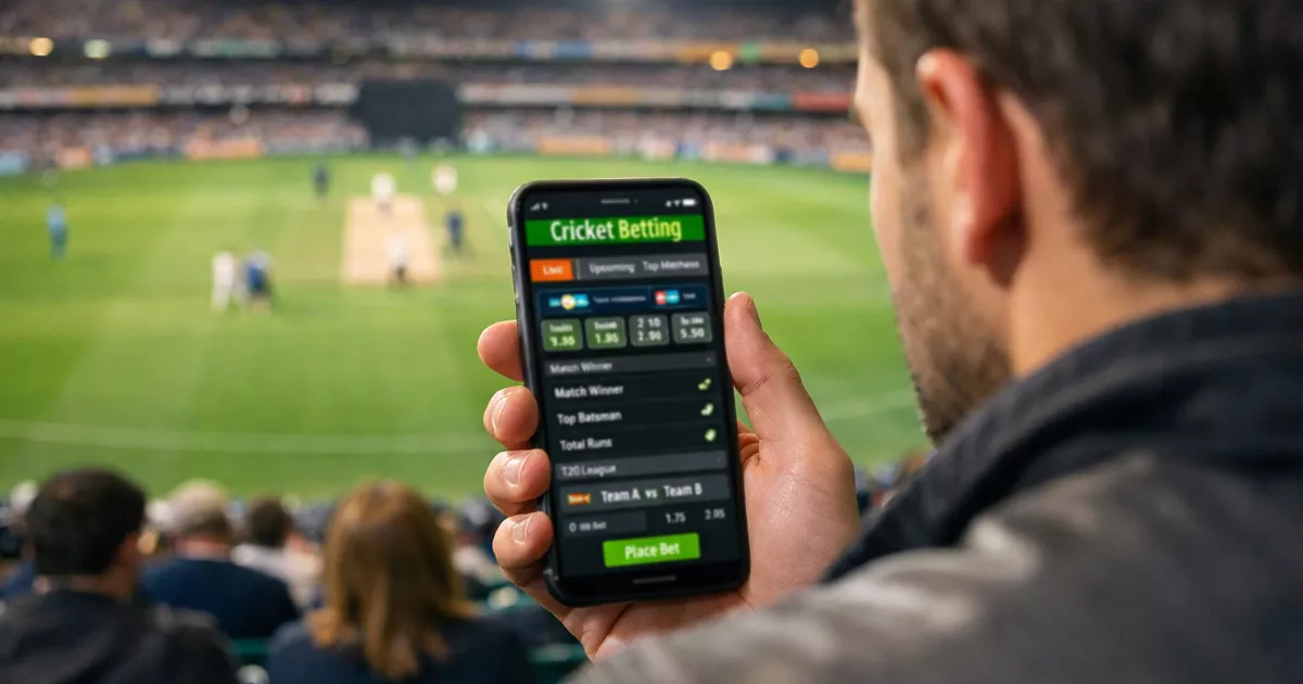 Cricket betting mobile app Imagen